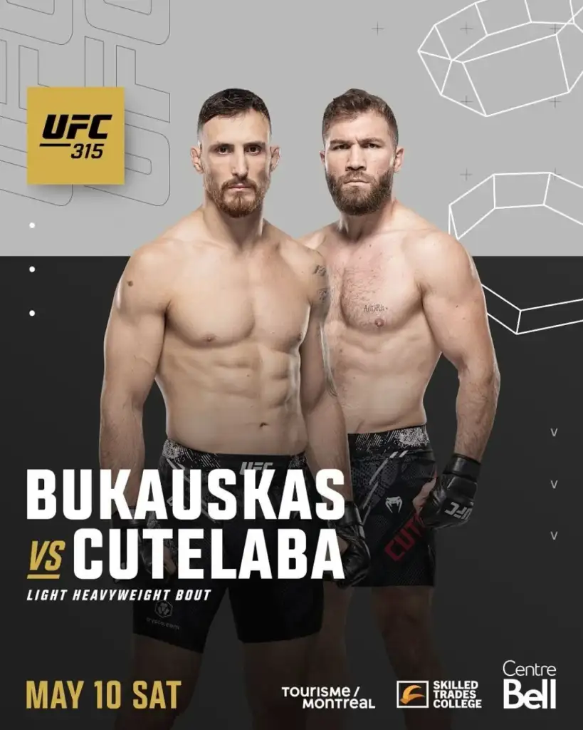 Modestas Bukauskas vs Ion Cutelaba Poster